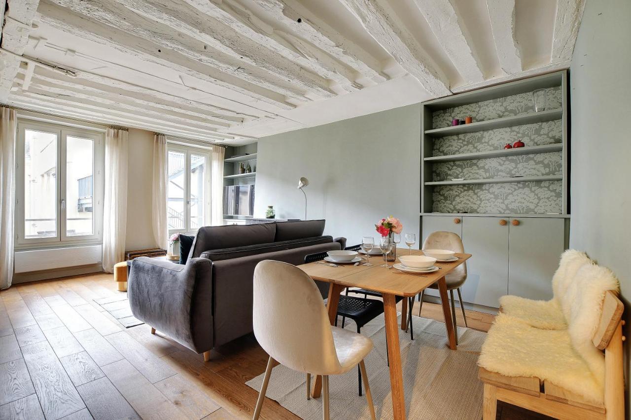 Chic Apartment -1Br-4P- Haut Marais - Republique Париж Екстериор снимка