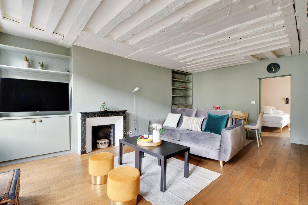 Chic Apartment -1Br-4P- Haut Marais - Republique Париж Екстериор снимка