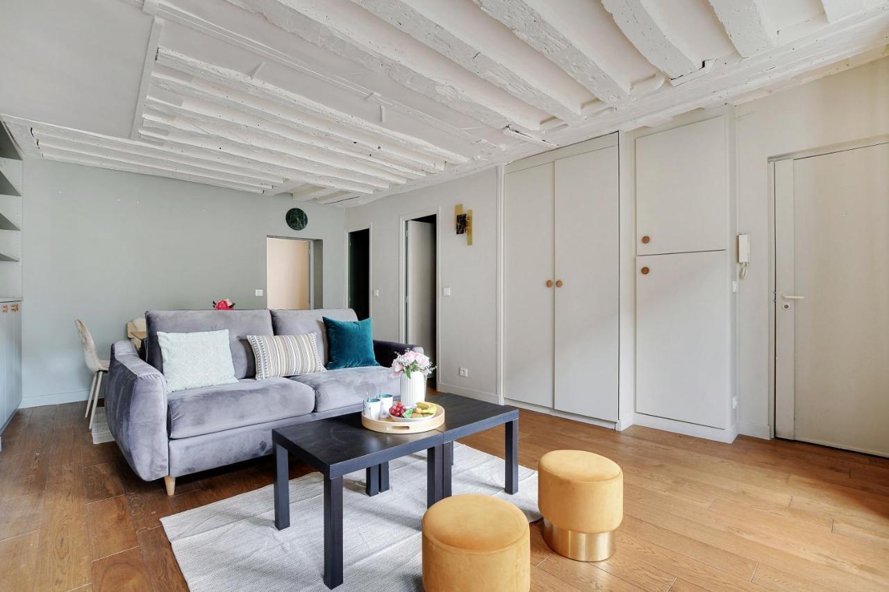 Chic Apartment -1Br-4P- Haut Marais - Republique Париж Екстериор снимка