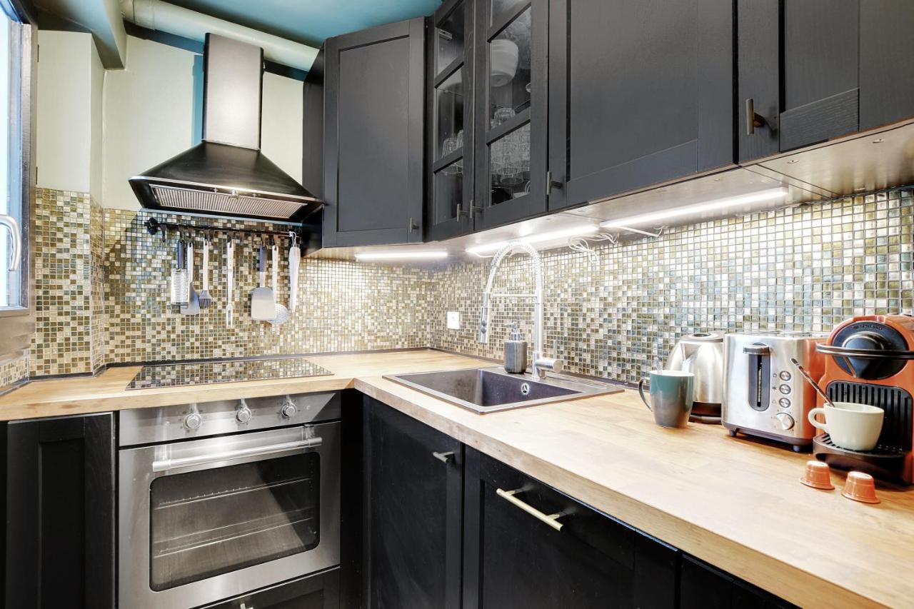 Chic Apartment -1Br-4P- Haut Marais - Republique Париж Екстериор снимка
